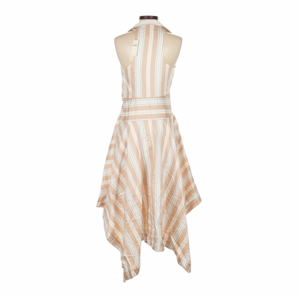 NWT! Maeve by Anthropologie Striped Handkerchief Wrap Shirt Midi Dress. Size 2. - Picture 7 of 14
